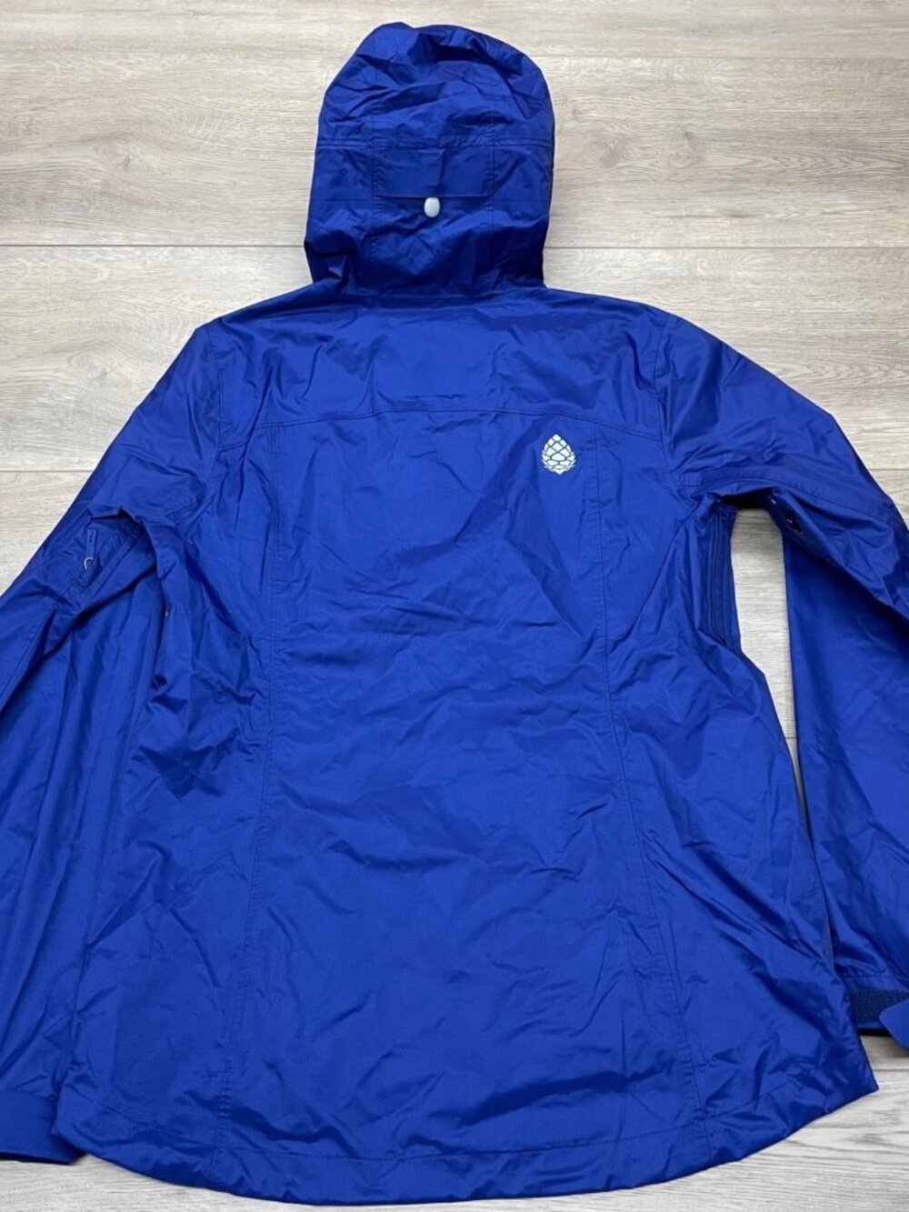 STIO Rollick Hooded Jacket Womens Medium Cobalt Night Blue Rain Shell 100363-401 - Picture 3 of 9